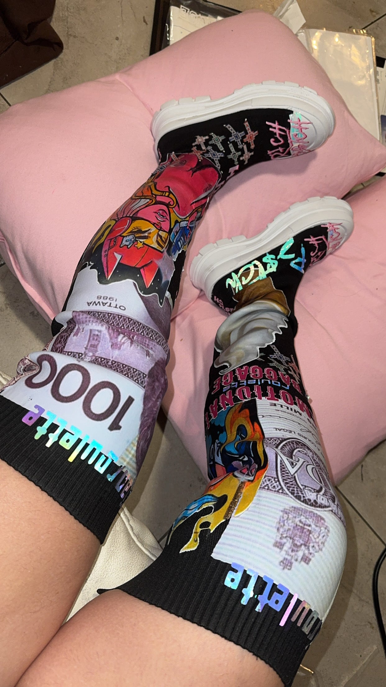 Rich B$tch Sneaker boots Customizable