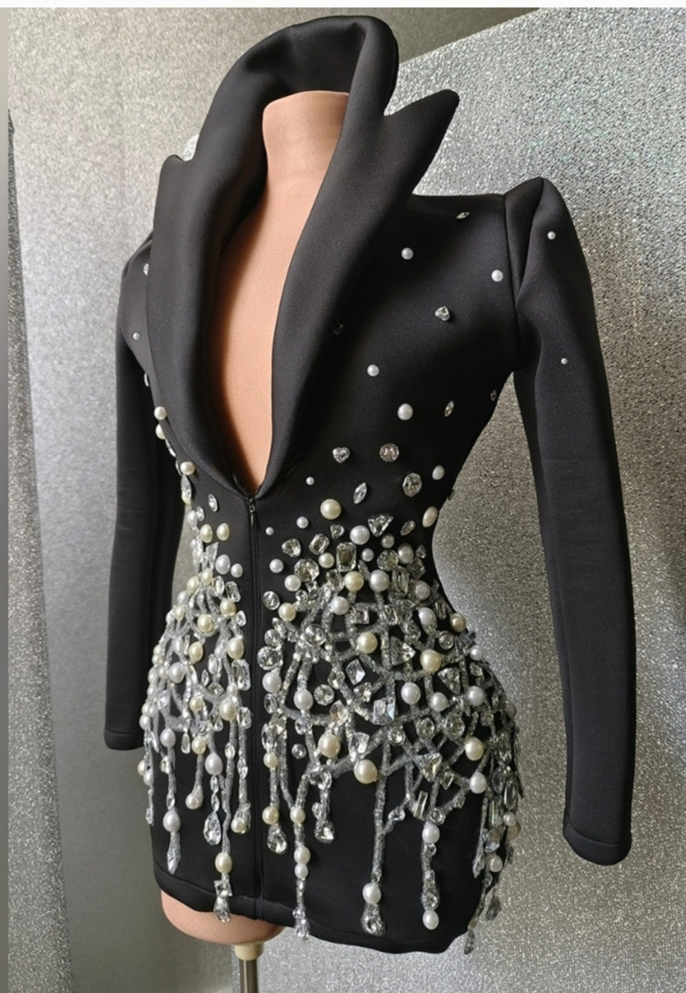 Dazzle Blazer zip up dress